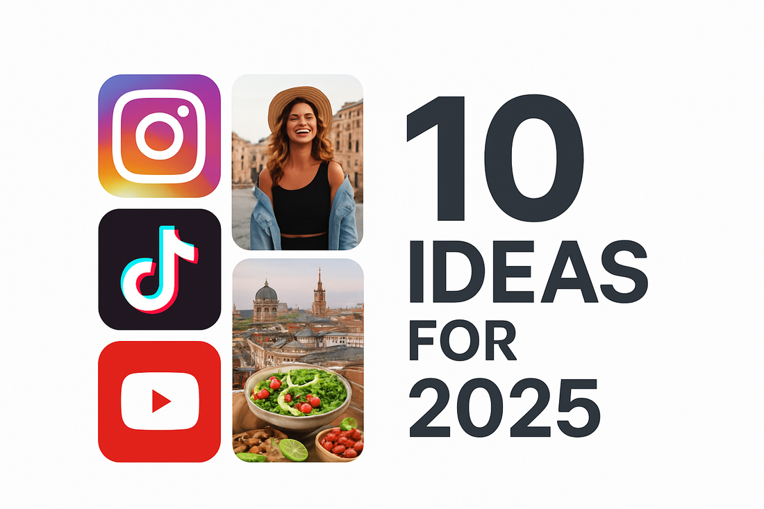 Top 10 Content Ideas for Instagram Reels, TikToks & YouTube Shorts in 2025